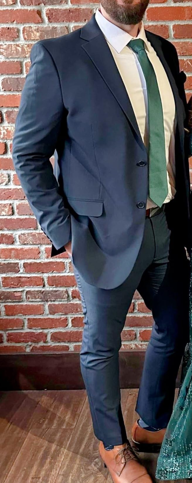 DKNY Men's Modern Fit High Performance Suit Separates customer photo 1
