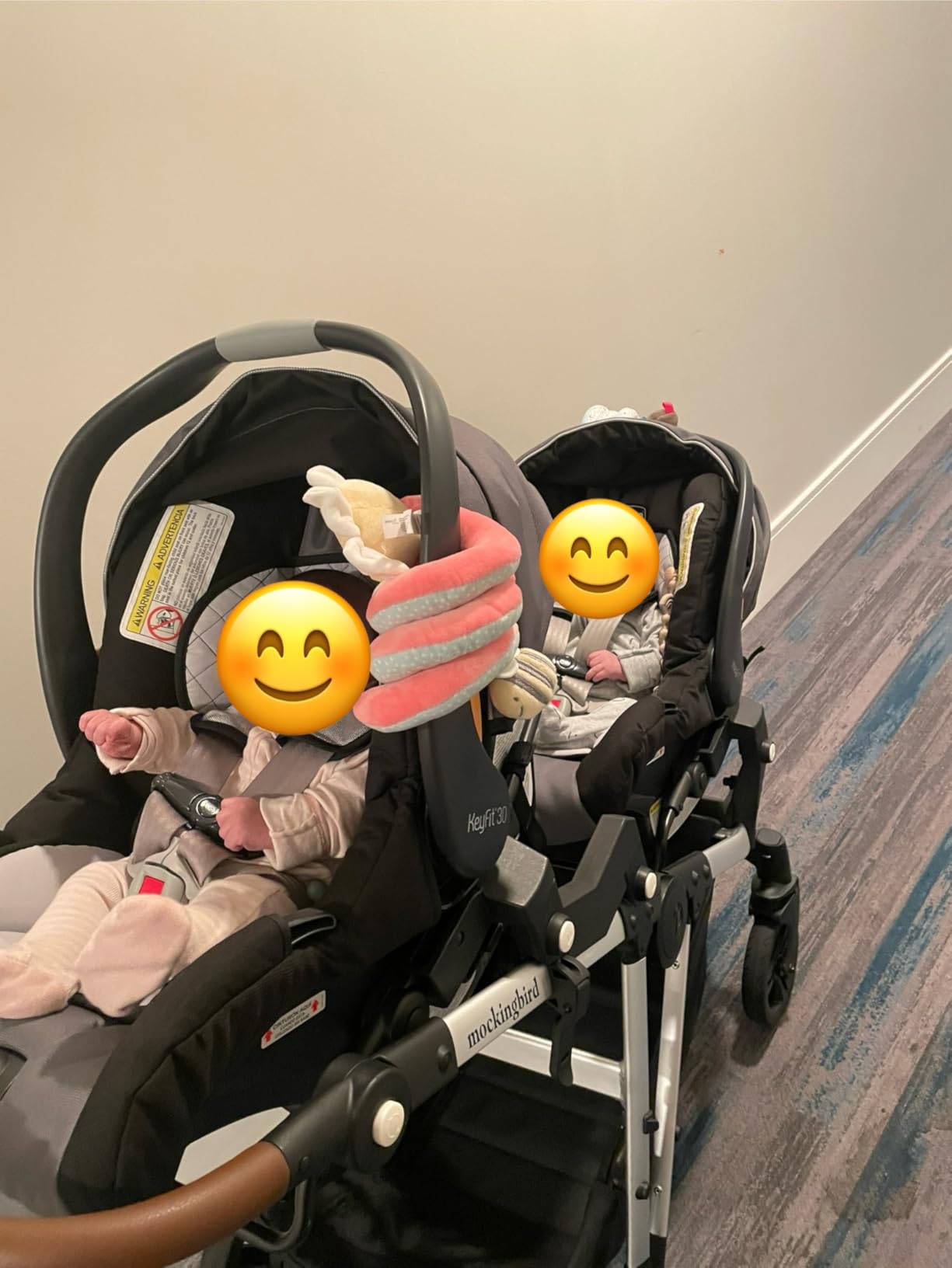 Chicco KeyFit 30 ClearTex Infant Car Seat and Base, Rear-Facing Seat for Infants 4-30 lbs., Includes Infant Head and Body Support, Compatible with Chicco Strollers, Slate/Grey customer photo 2
