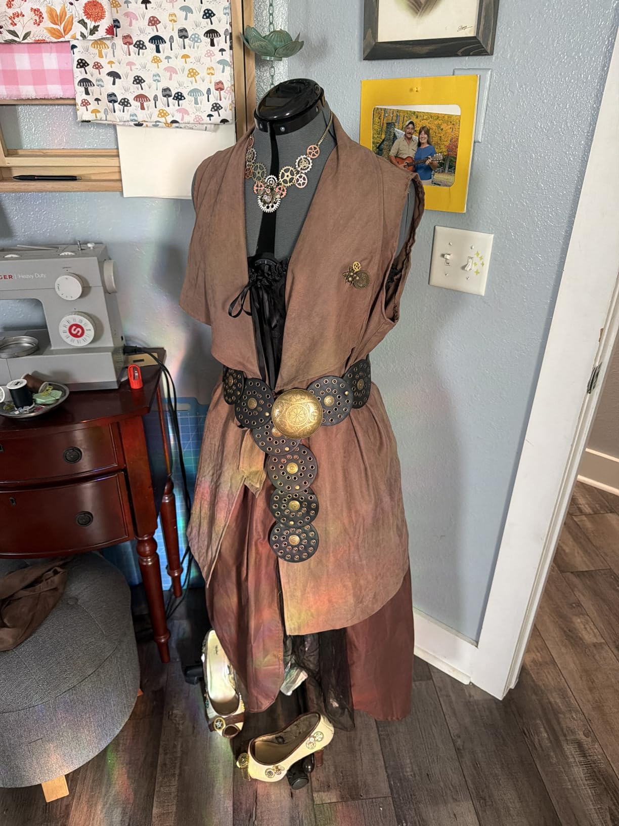 Dress Form Adjustable Female Mannequin for Sewing Size 12-18, Pinnable Body Form with 13 Dials, Detachable Rolling Base, 42.5-60 Inch Height Range for Clothing Display, Medium to Large customer photo 1