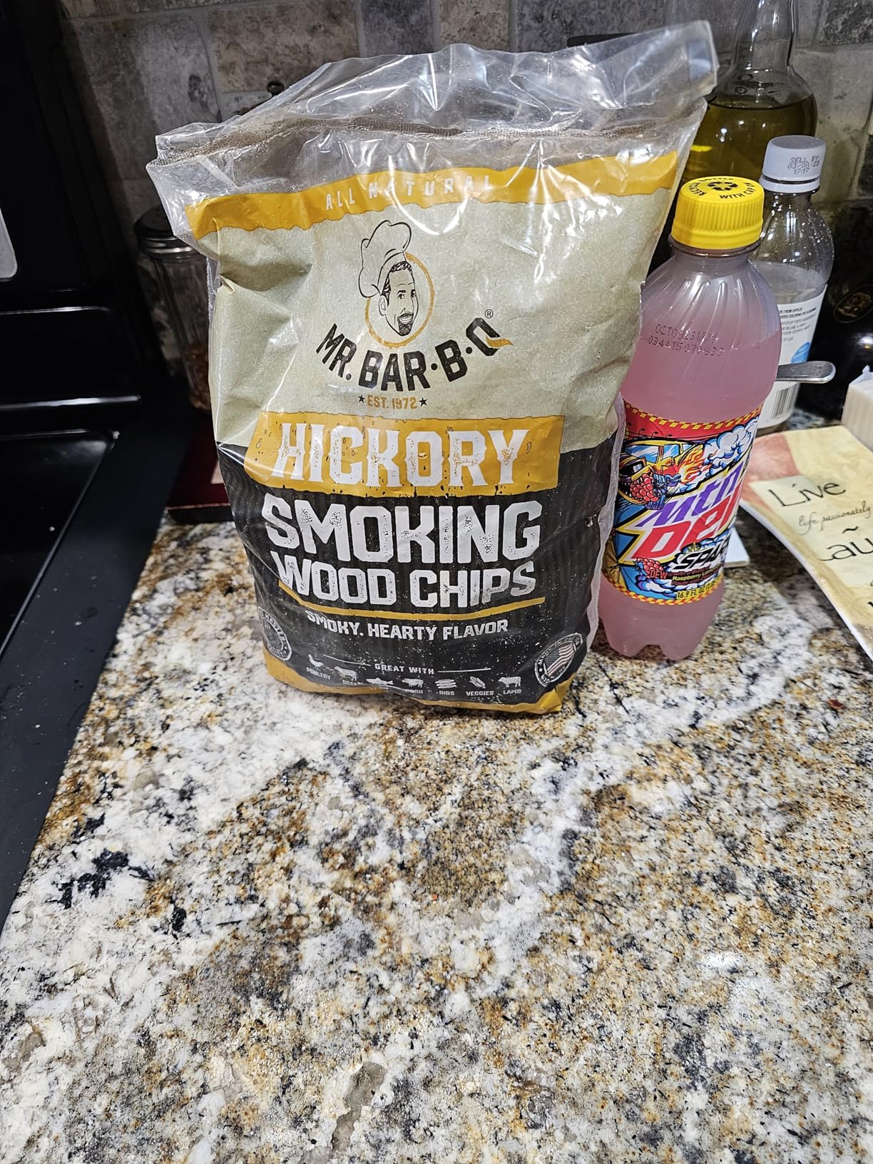Wood Smoker Chips Bundle of 3 Flavors - Apple, Mesquite & Hickory Wood Chips by Mr. Bar-B-Q, Can be Used on Gas & Charcoal Grill, Variety of Flavors for Smokers, Grilling, BBQ, Camping(3 x 1.8 Lb Bag) customer photo 2