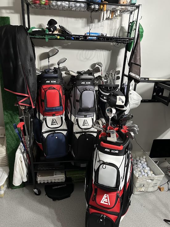 ASK ECHO T-Lock Golf Cart Bag with 14 Way Organizer Divider Top, Premium Cart Bag with Handles and Rain Cover for Men customer photo 2