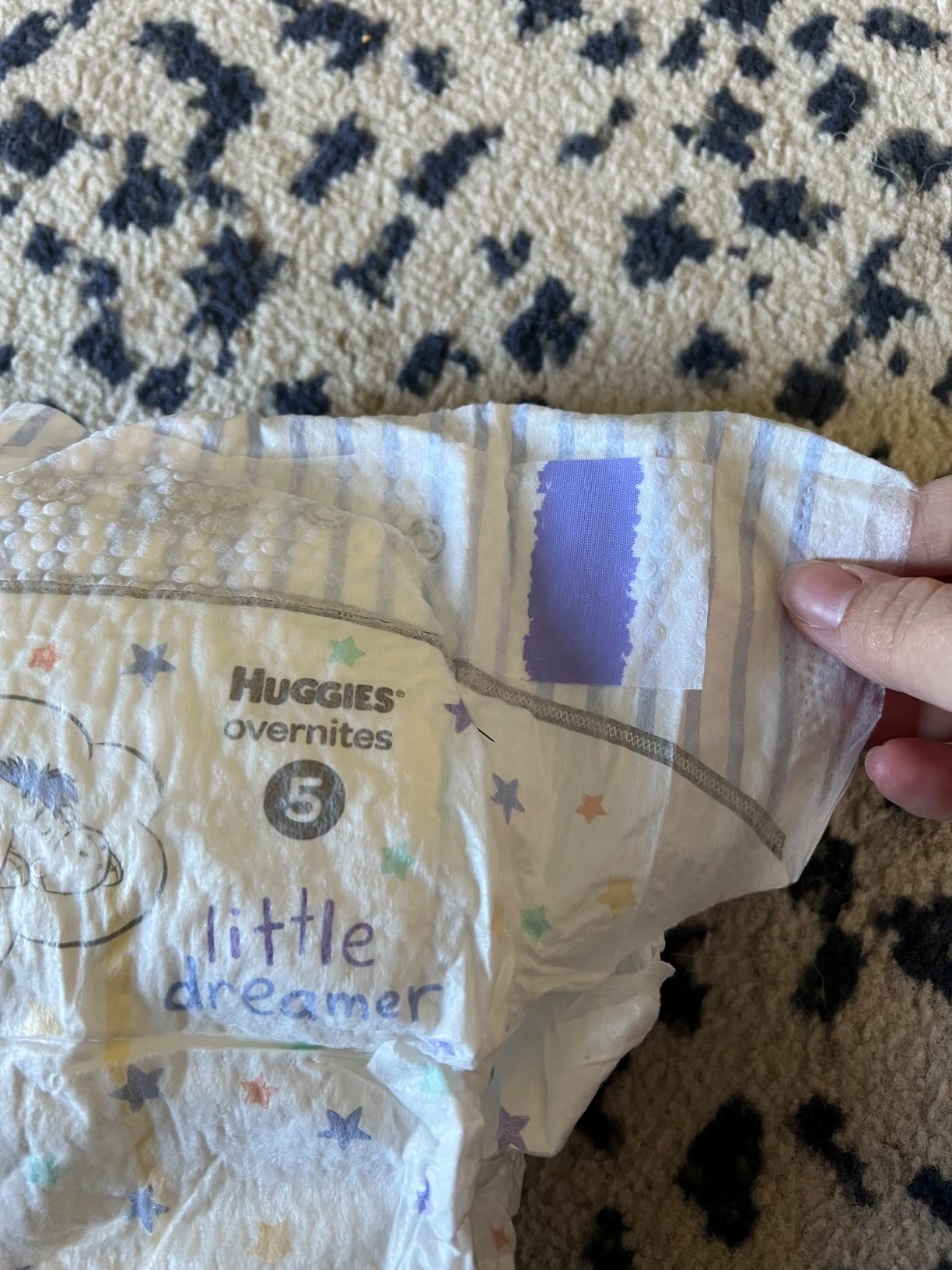 Huggies Size 4 Overnites Baby Diapers: Overnight Diapers, Size 4 (22-37 lbs), 100 Ct, Packaging May Vary customer photo 2