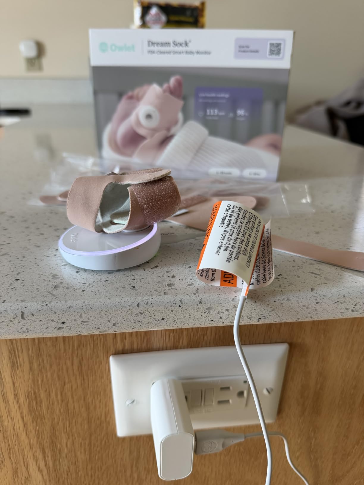 Owlet Dream Sock - Smart Baby Monitor View Heart Rate and Average Oxygen O2 as Sleep Quality Indicators. Wakings, Movement, and Sleep State. Digital Sleep Coach and Sleep Assist Prompts - Mint customer photo 1