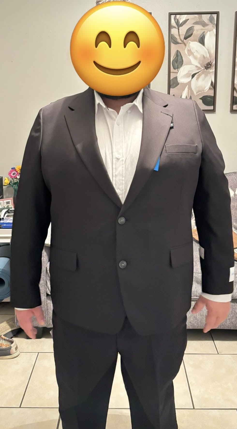 Haggar Mens The Active Series Classic Fit Gabardine Blazer (Regular and Big and Tall Sizes) customer photo 2