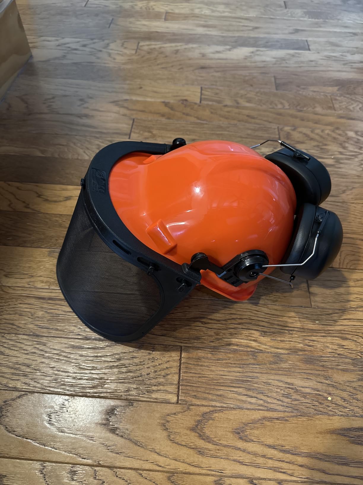 NoCry 6-in-1 Industrial Chainsaw Helmet with Face Shield and Ear Muffs - Mesh & Clear Plastic Visors Included - ANSI Z89.1 Certified - Adjustable Headgear - Ideal for Forestry and Arborist Work customer photo 2