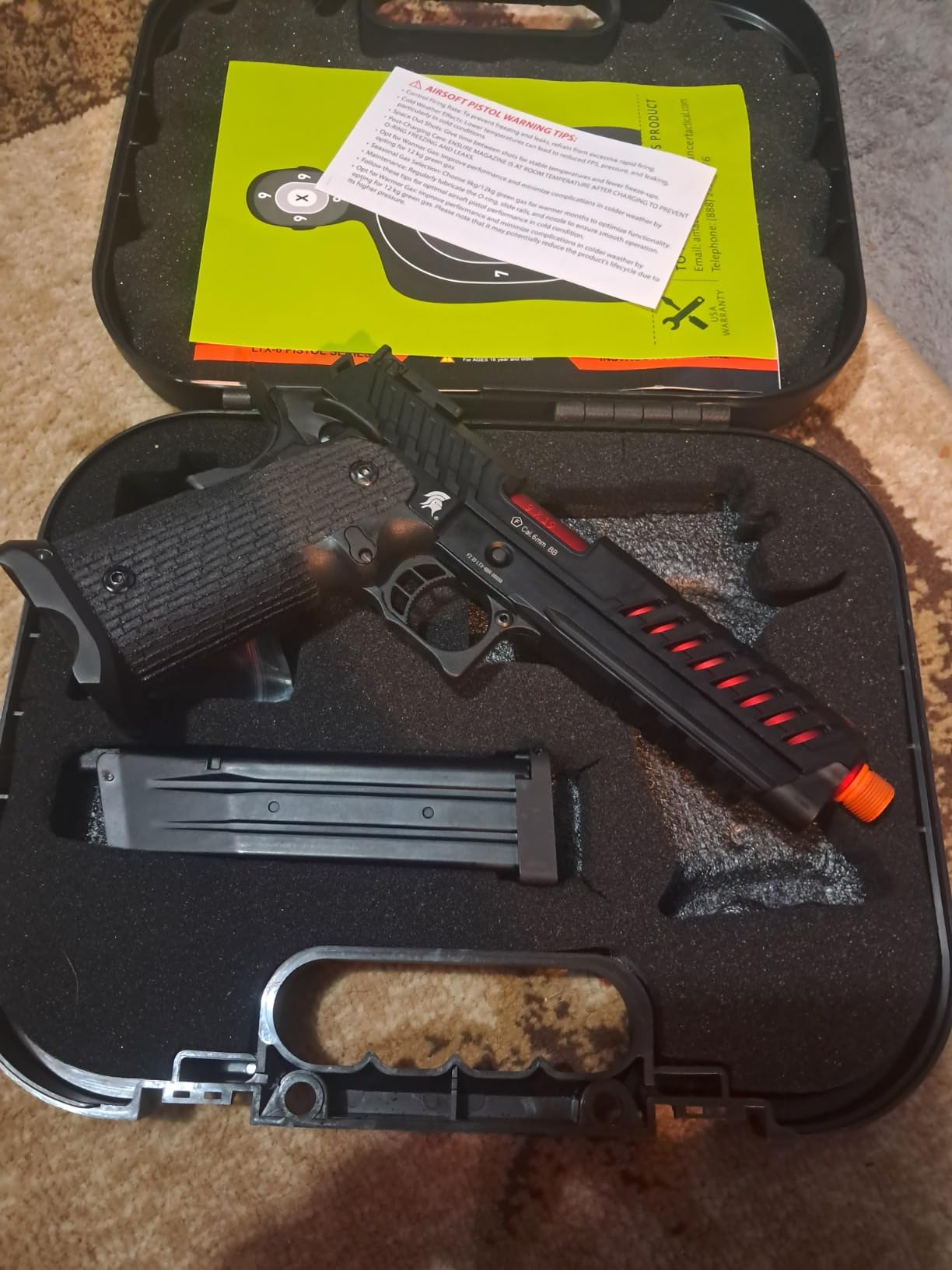 Lancer Tactical Knightshade Hi-Capa Gas Blowback Full Steel Airsoft Pistol customer photo 2