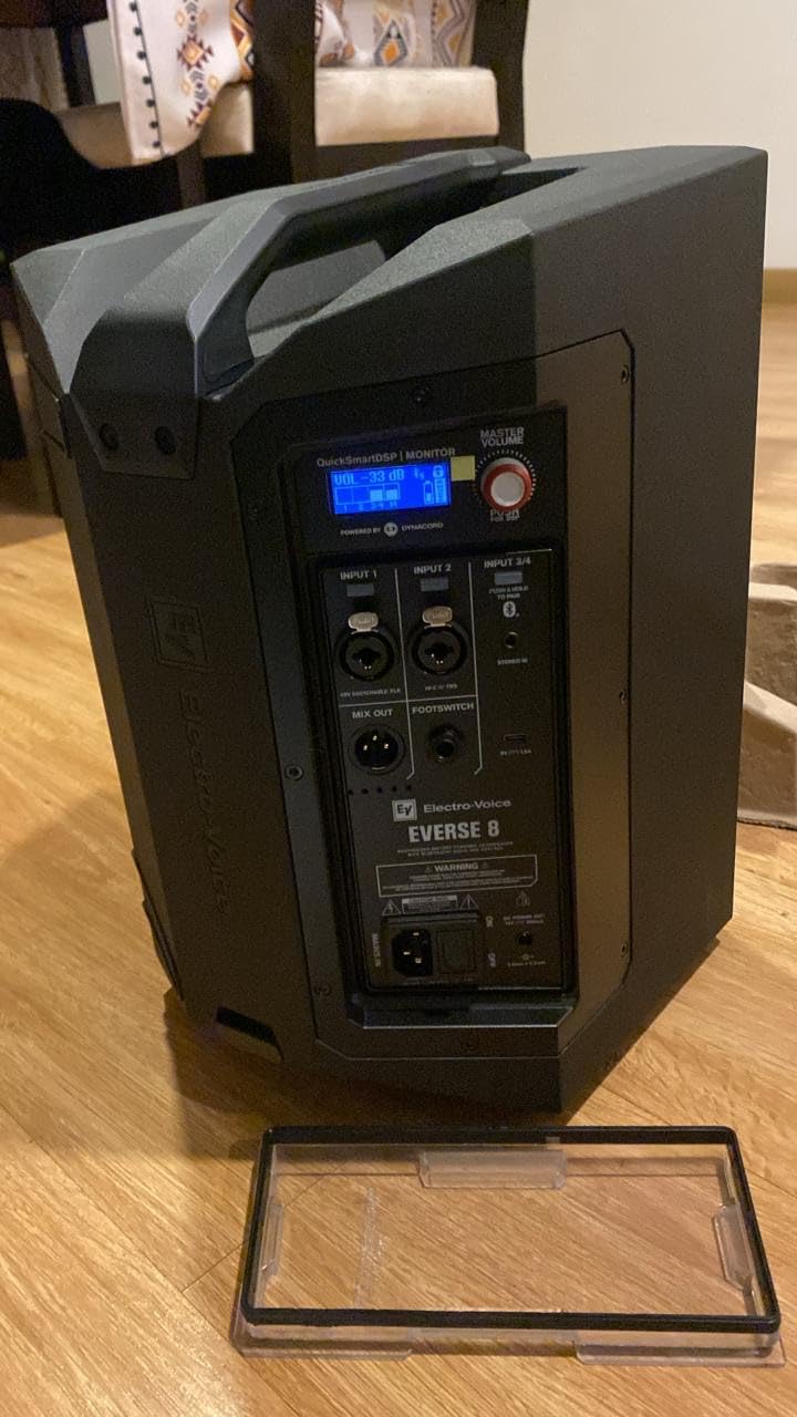 Electro-Voice EVERSE 8 8-Inch Compact Lightweight Weatherized 2-Way Battery Powered Loudspeaker with Bluetooth Audio and Control (Black) customer photo 1
