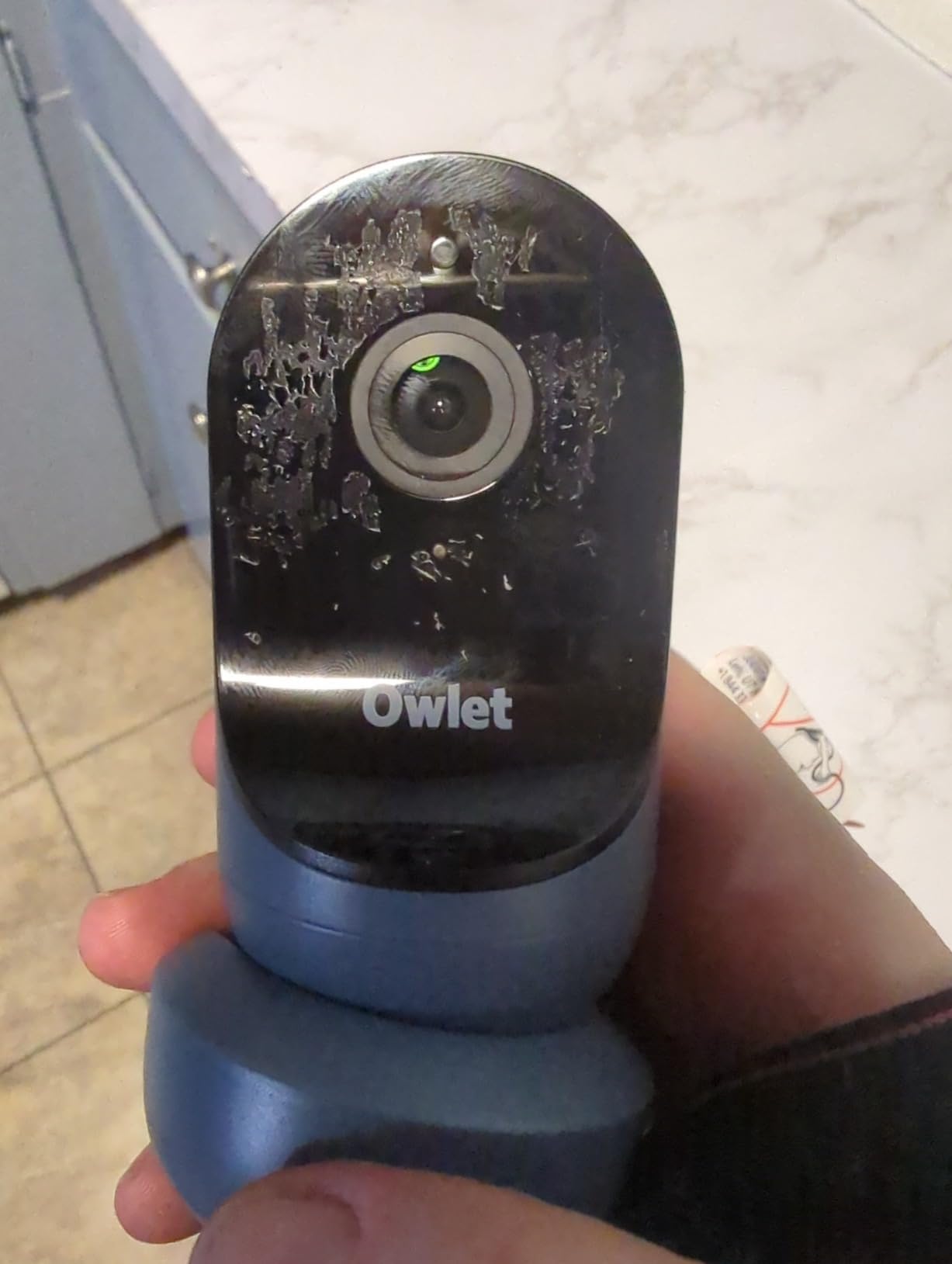 Owlet Cam 2 - Smart Baby Monitor Camera - Stream Secure HD Video and Audio with Night Vision, 4X Zoom, Wide Angle View and Sound, Motion and Cry Notifications - Bedtime Blue customer photo 2