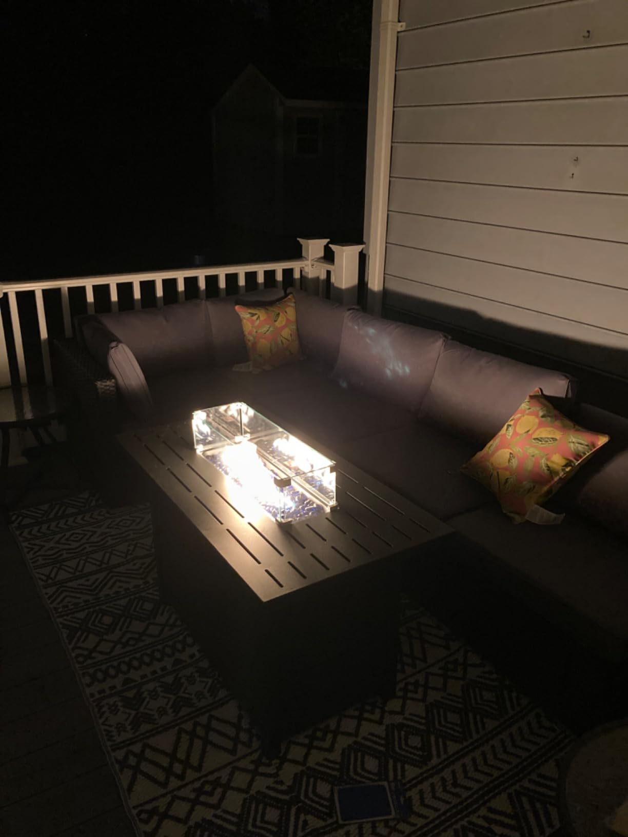 Xbeauty Fire Pit Propane Gas FirePit Table 43