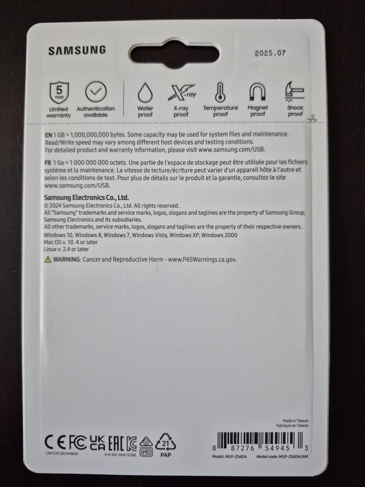 Samsung Type-C USB Flash Drive, 128GB, Up to 400MB/s USB 3.2 Gen 1 Read Speeds, Waterproof, Blue, MUF-128DA/AM customer photo 2