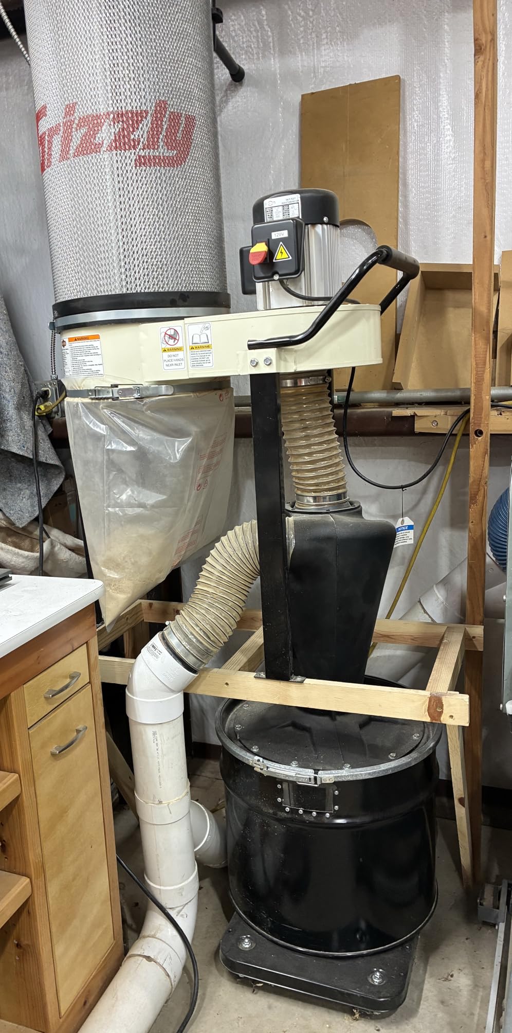 Oneida Air Systems Cyclone Attachment for Single Stage 0.5-3HP Dust Collector, 4/5 DIY - Portable Attachments and Accessories for Home and Woodworking Space Cleaning customer photo 2