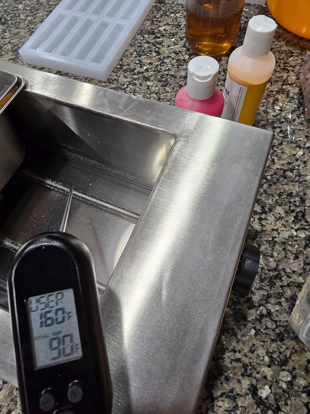 ALDKitchen Chocolate Melting Pot - Commercial Stainless Steel Electric Chocolate Melter, 1 Large Tank + 2 Extra Small Tanks, Adjustable Temp 86-185F customer photo 2