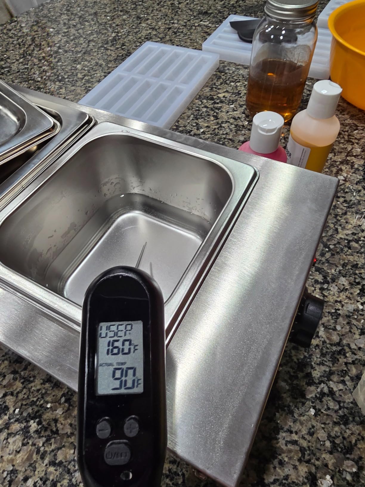 ALDKitchen Chocolate Melting Pot - Commercial Stainless Steel Electric Chocolate Melter, 1 Large Tank + 2 Extra Small Tanks, Adjustable Temp 86-185F customer photo 4