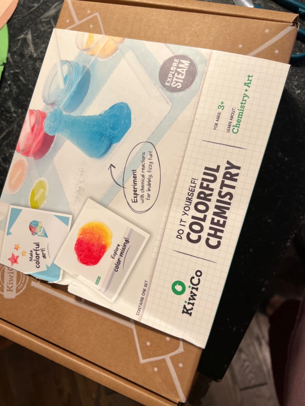 KiwiCo - Colorful Chemistry Set and Science Kit with Safe Chemical Reactions, for 3-8 Year Old Boys & Girls customer photo 2