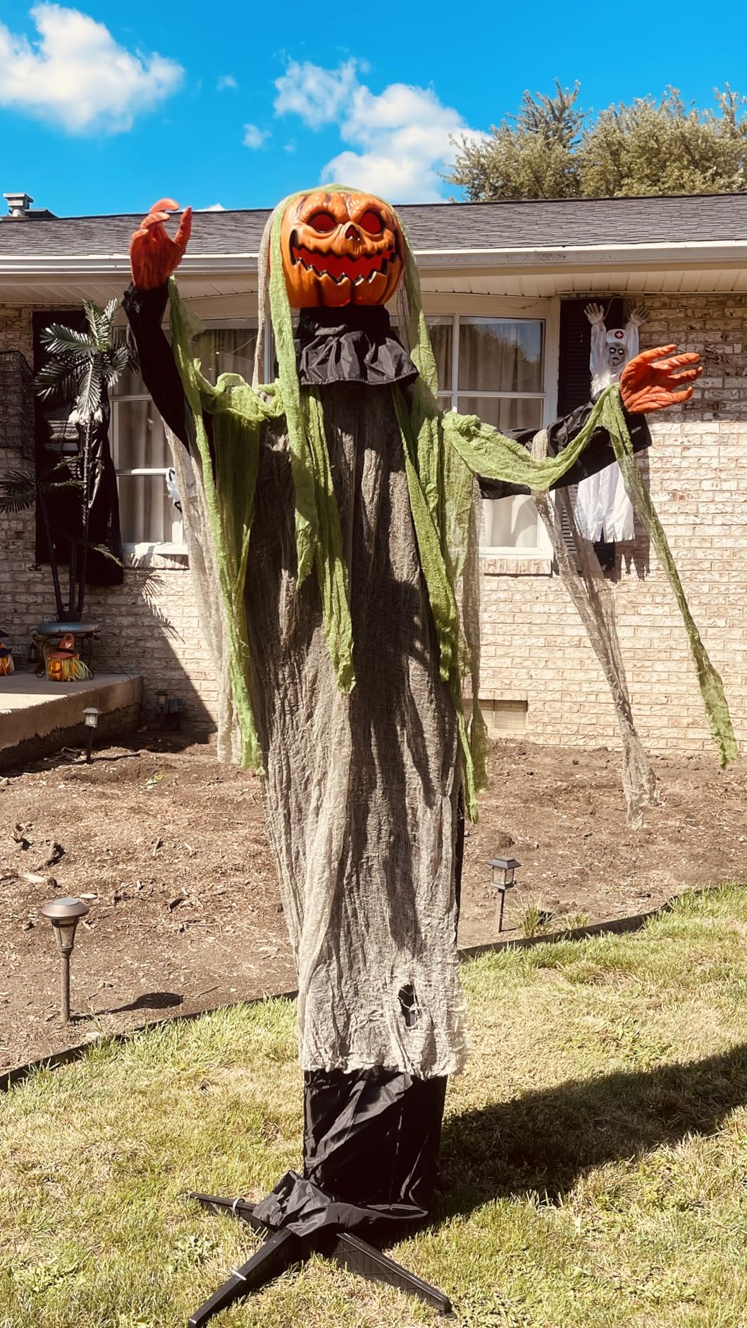 Halloween Decorations Outdoor - 6 Ft. Large Animated Root of Evil Prop with Spooky Sound - Sound & Touch Activated Sensor - Animatronic Scary Props Decor for Home Party Indoor Outside Yard Decoration customer photo 1