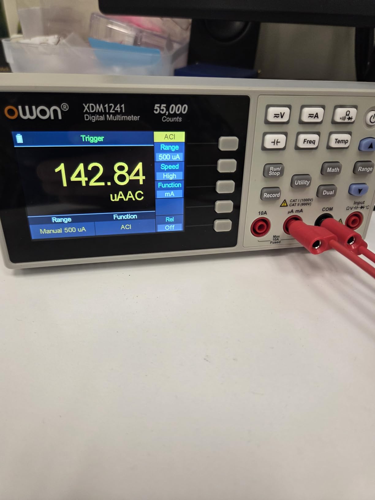 OWON XDM1241 Portable Digital Multimeter, 3.5in Desktop Digital Multimeters, 55000 Counts LCD True RMS Temperature Tester Meter customer photo 2