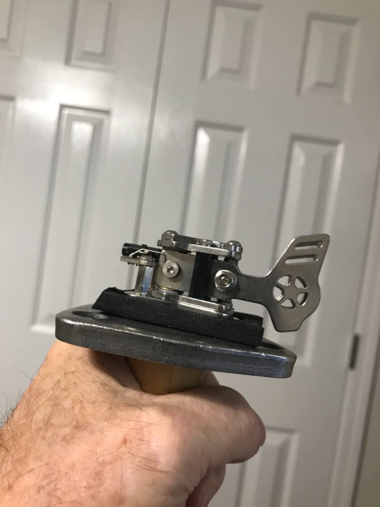 Mini Key Morse Radio HAM Send Telegram Double Paddle Morse Code Key with Stainless Steel Body Three Neodymium Magnets Base Silver customer photo 2