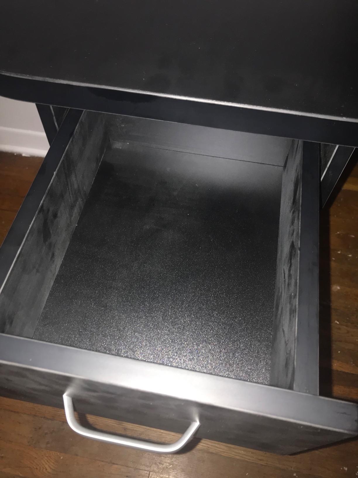 BarberPub Acetone Resistant Manicure Table, Nail Tech Desk with 4 Drawers, 2 Cabinet, Lockable Wheels, Wrist Pad, Beauty Salon Equipment 0611 customer photo 1