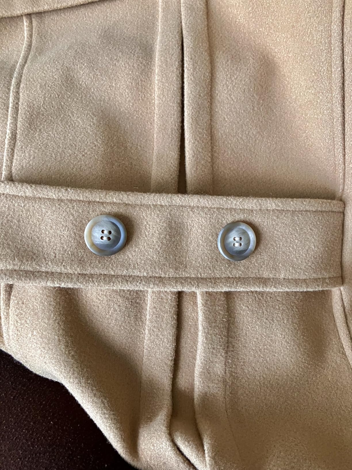 Women's Warm Double Breasted Wool Pea Coat Trench Coat Jacket with Hood customer photo 2