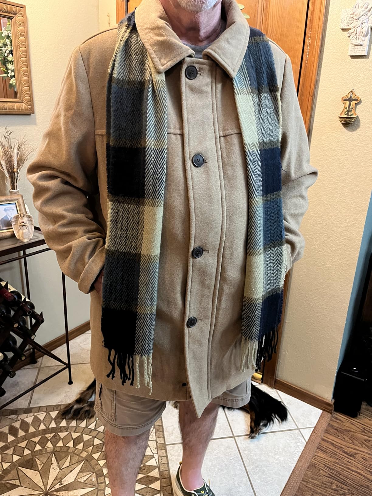 Dockers Men's Weston Wool Blend Coat With Scarf (Regular and Big & Tall) customer photo 2