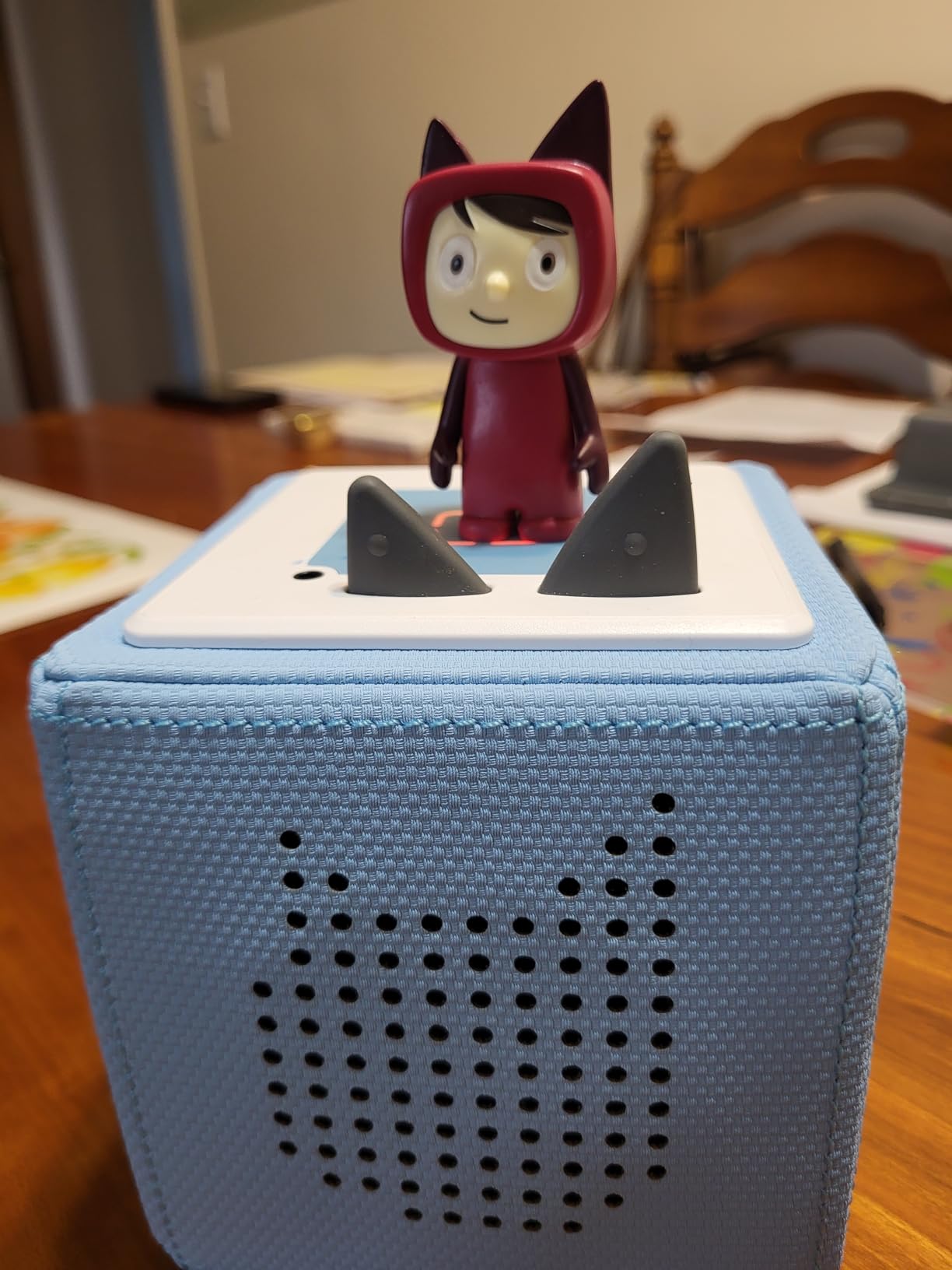 Tonies Creative Audio Character - Record and Upload up to 90 Minutes of Your Own Stories and Songs - Light Blue/Light customer photo 2