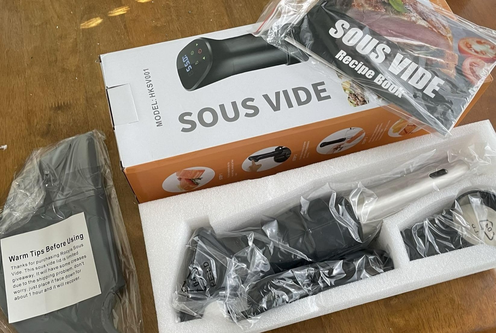 Sous Vide Machine-Suvee Cooker-Rocyis Sous Vide Kit with Lid, Recipes-1000W Fast Heating Immersion Circulator/Accurate Temperature and Timer/Digital Touch Screen, Stainless Steel (US Standard) customer photo 2