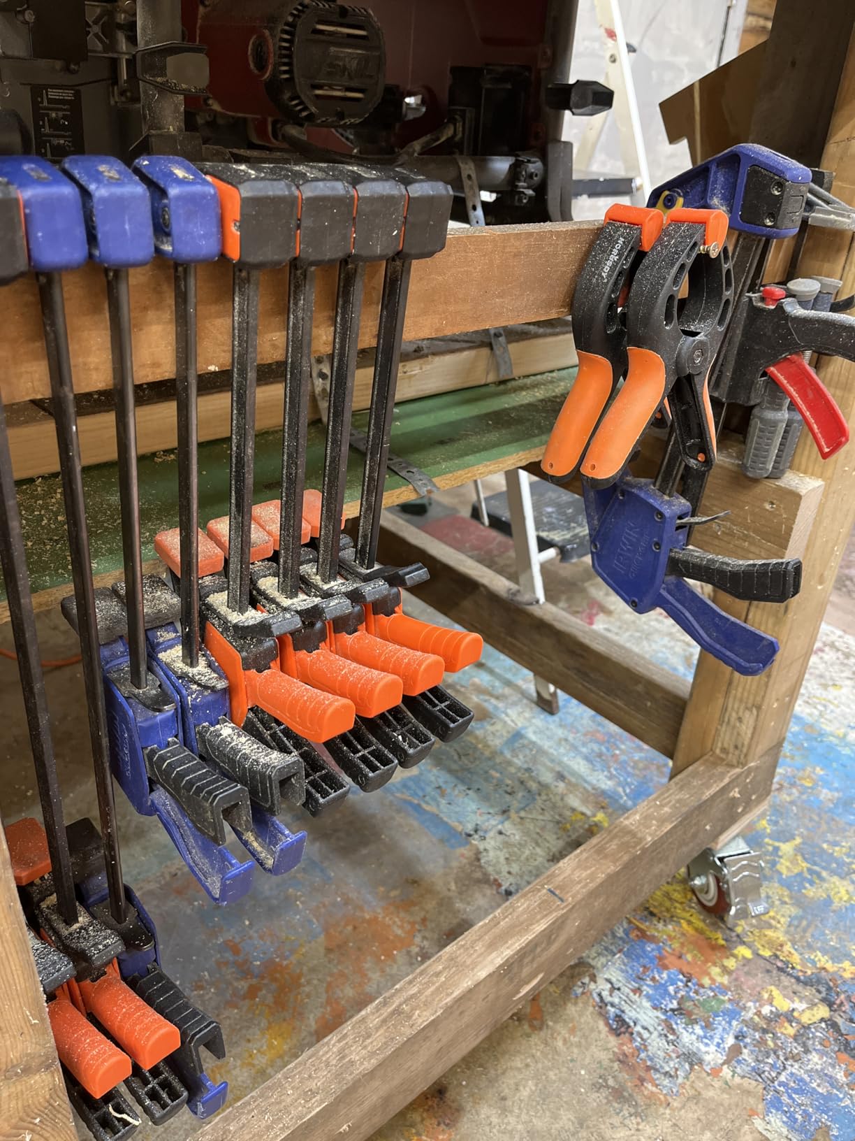 HORUSDY 8-Pack Bar Clamps for Woodworking, 12 inch and 6 inch Bar Clamps, Wood Working Clamp Sets, Quick Clamps F Clamp with 150 LBS Load Limit customer photo 2
