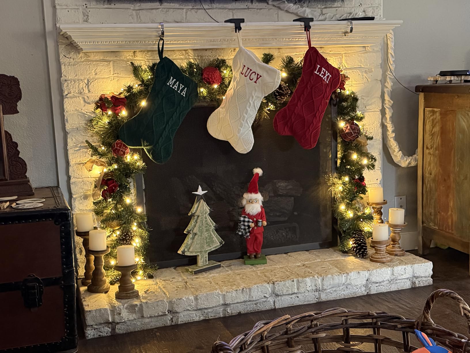 Personalized Christmas Stocking, Custom Name Family Christmas Stocking, 18