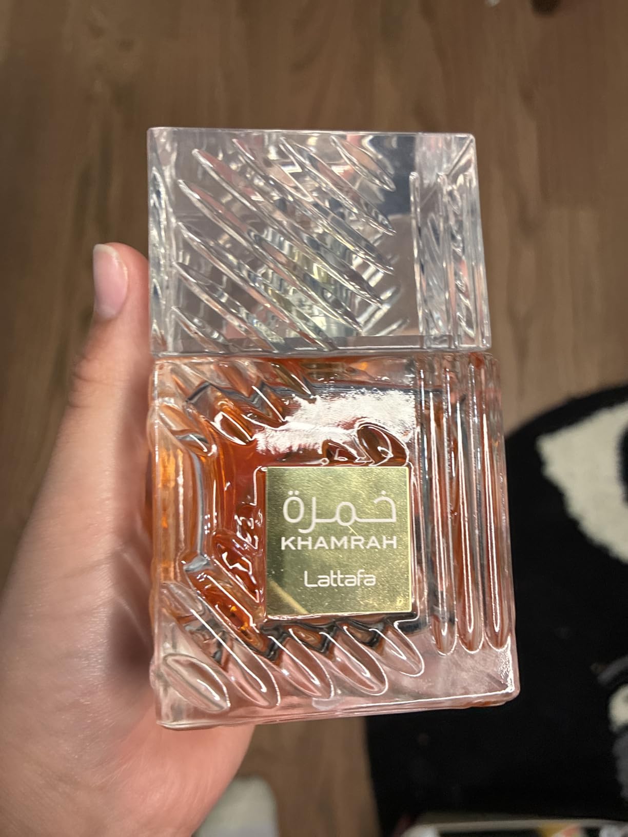 Lattafa Khamrah - Vanilla, Warm Spicy, Amber, Cinnamon - Eau de Parfum Long-Lasting Fragrance for Unisex, 3.40 Ounce / 100 ml customer photo 2