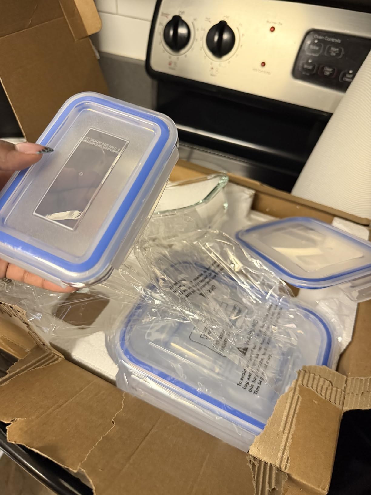 Vtopmart 8 Pack Glass Food Storage Containers with Airtight Lids, Glass Meal Prep Containers for Microwave, Oven, Freezer and Dishwasher, BPA Free customer photo 2