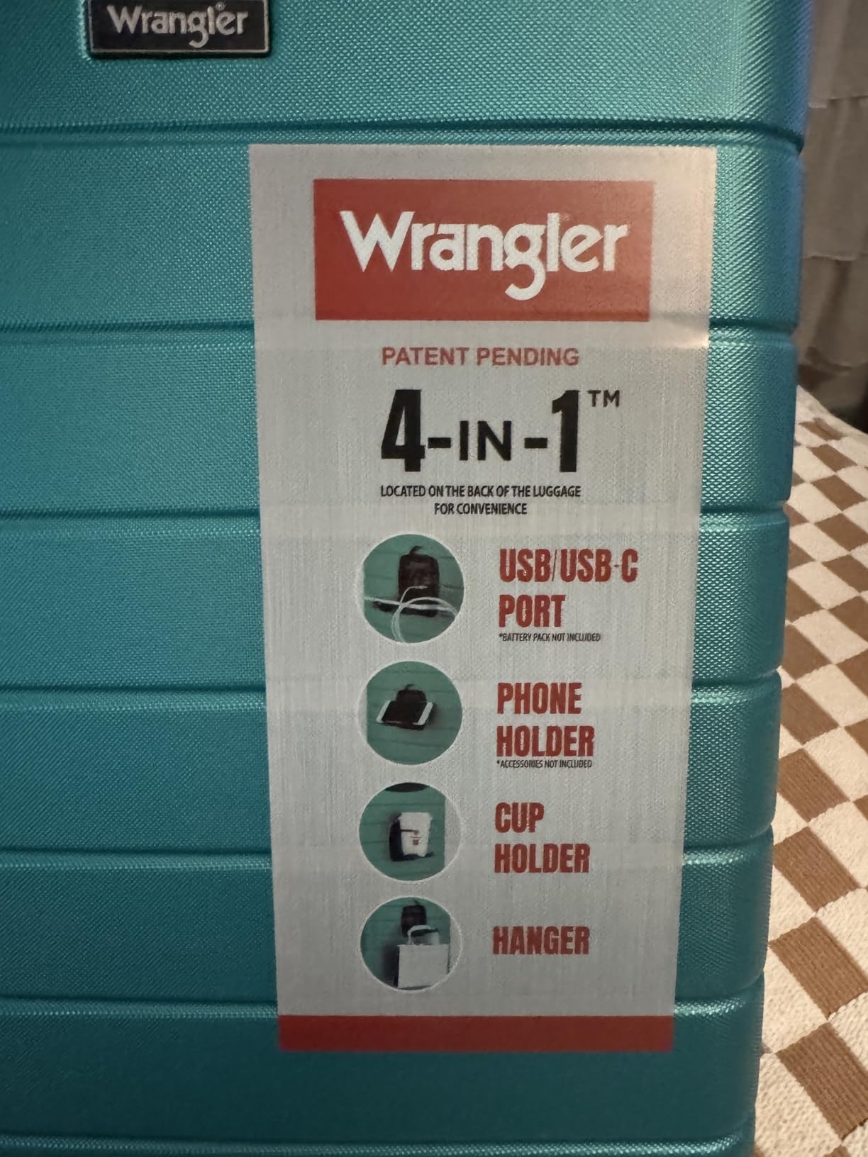 Wrangler Smart Spinner Hardside Luggage, 2 Piece Set, Deep Depths customer photo 2