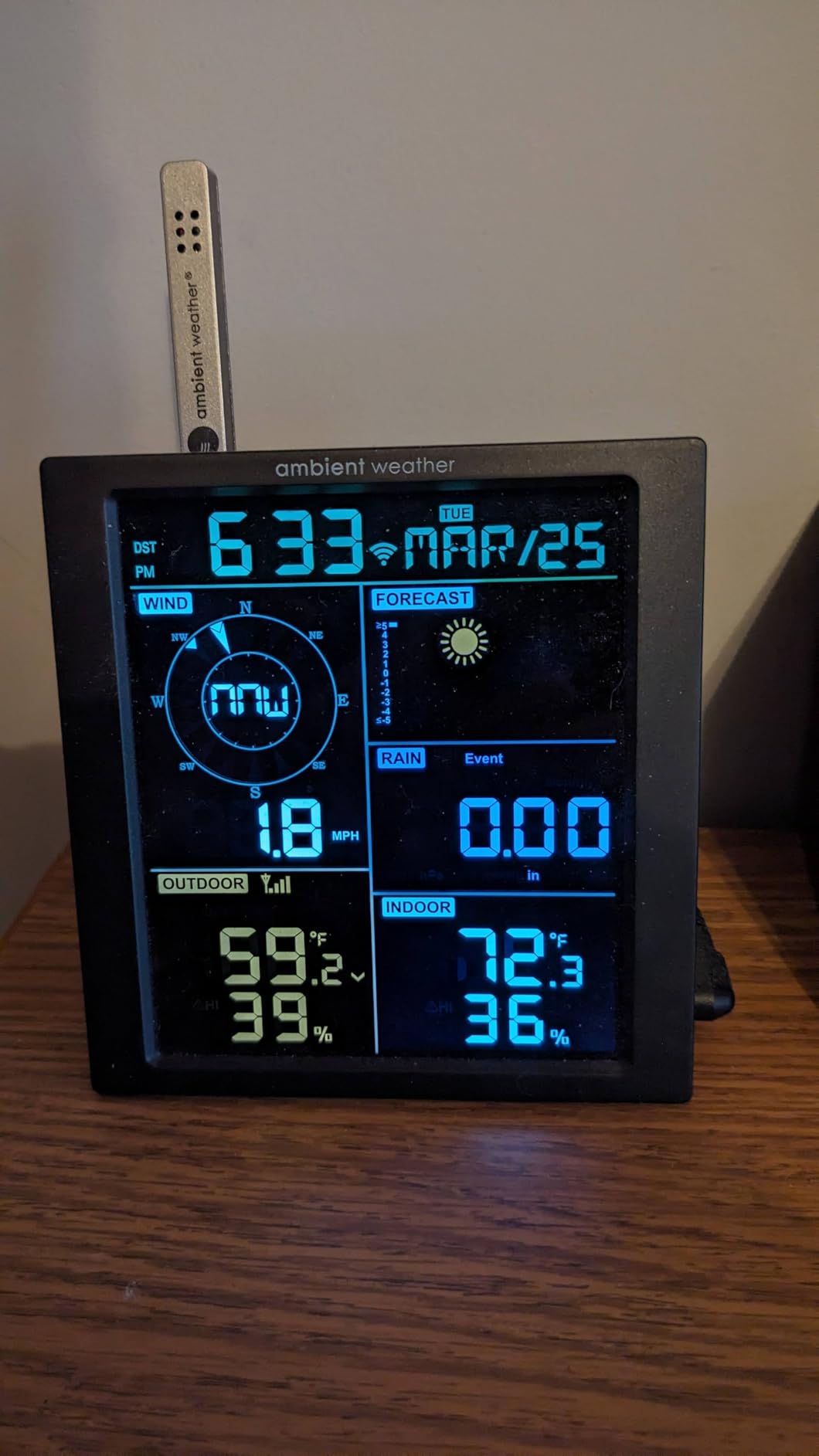Ambient Weather WS-1965 WiFi Weather Station w/Remote Monitoring and Ambient Weather Network Access customer photo 1