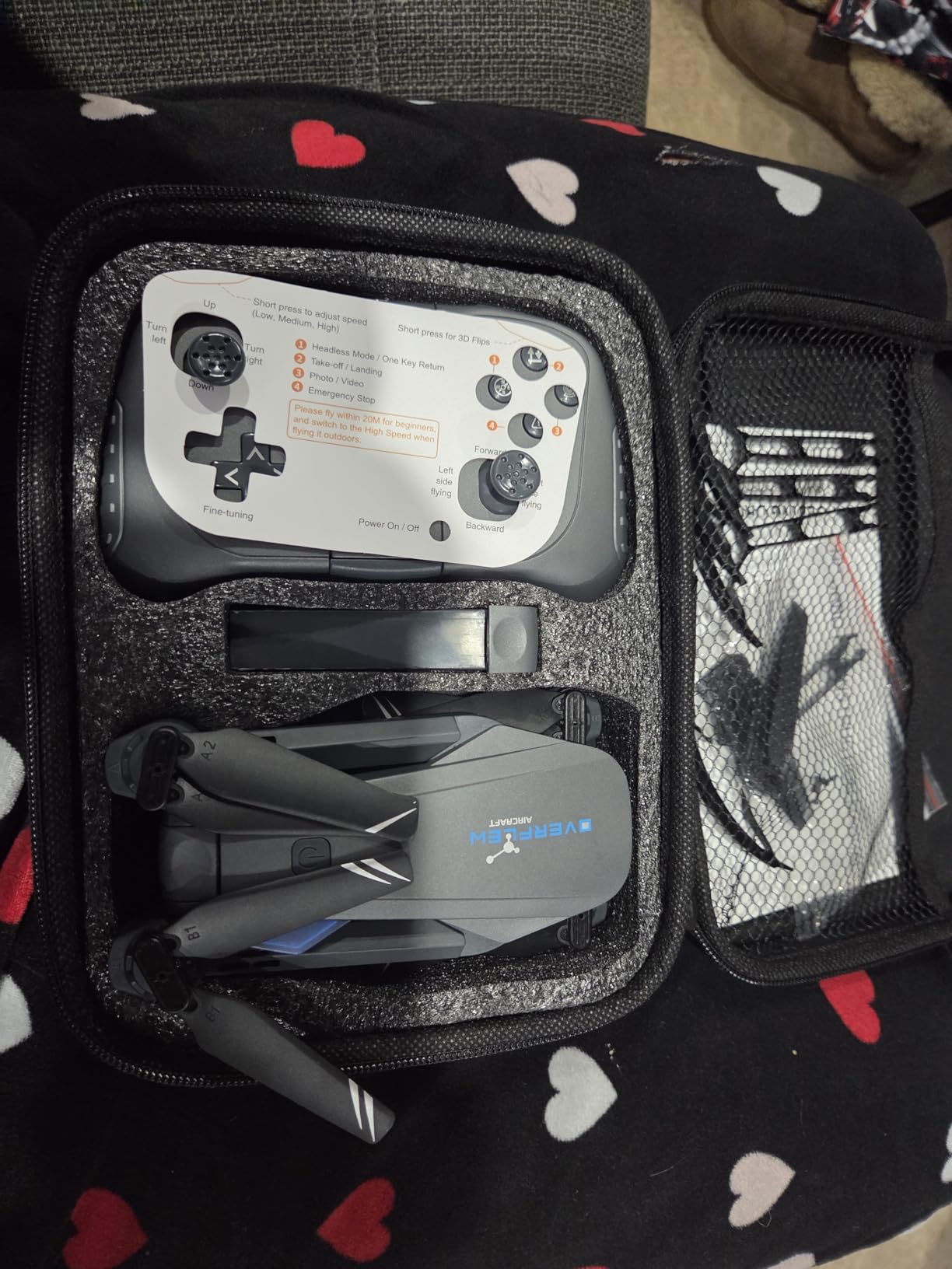 Drone with 1080P Camera for Beginners and Adults, Foldable Remote Control Quadcopter with Voice Control, Gestures Selfie, Altitude Hold, One Key Start, 3D Flips, 2 Batteries, Toy for Beginners customer photo 1
