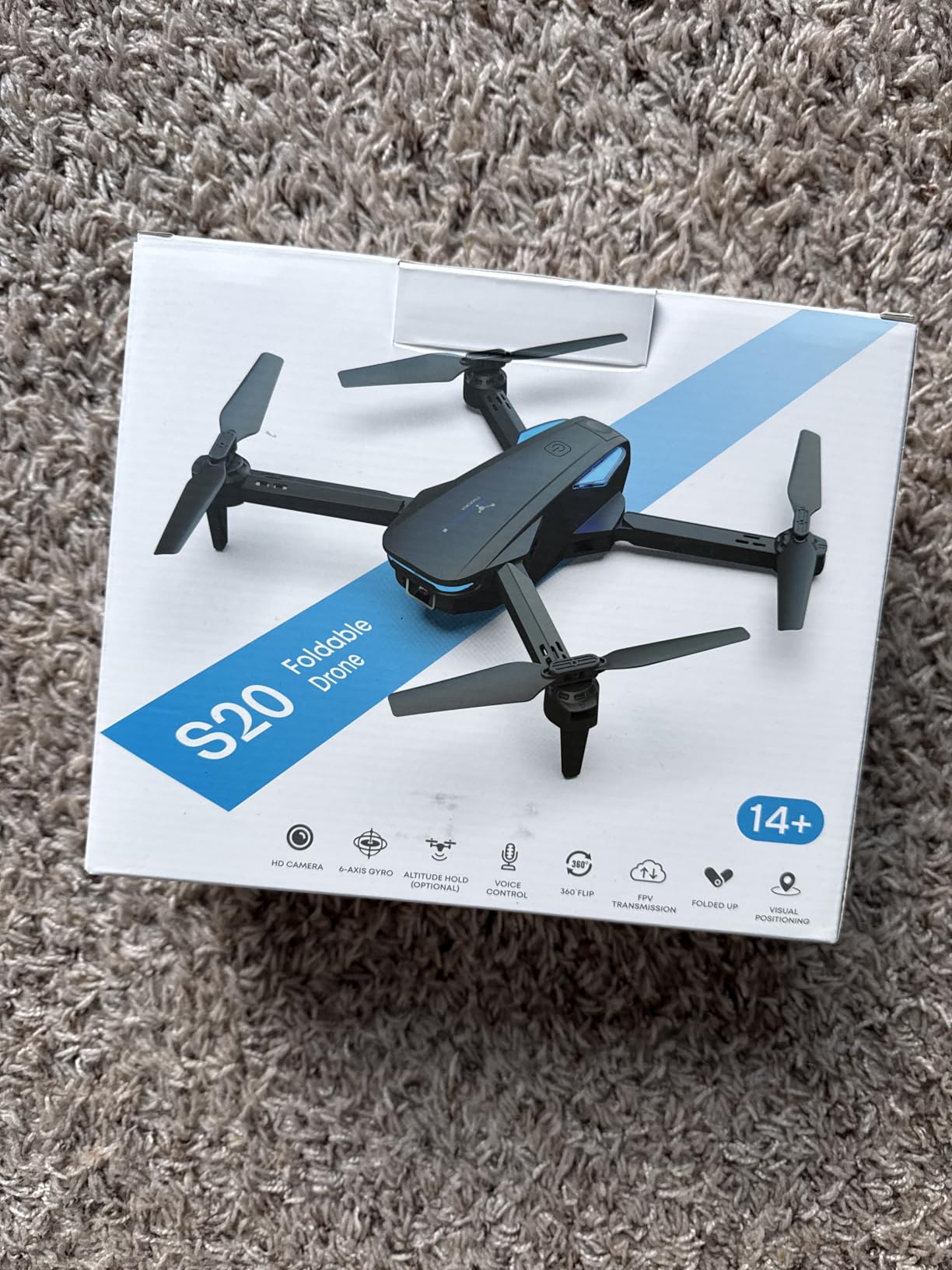 Drone with 1080P Camera for Beginners and Adults, Foldable Remote Control Quadcopter with Voice Control, Gestures Selfie, Altitude Hold, One Key Start, 3D Flips, 2 Batteries, Toy for Beginners customer photo 2