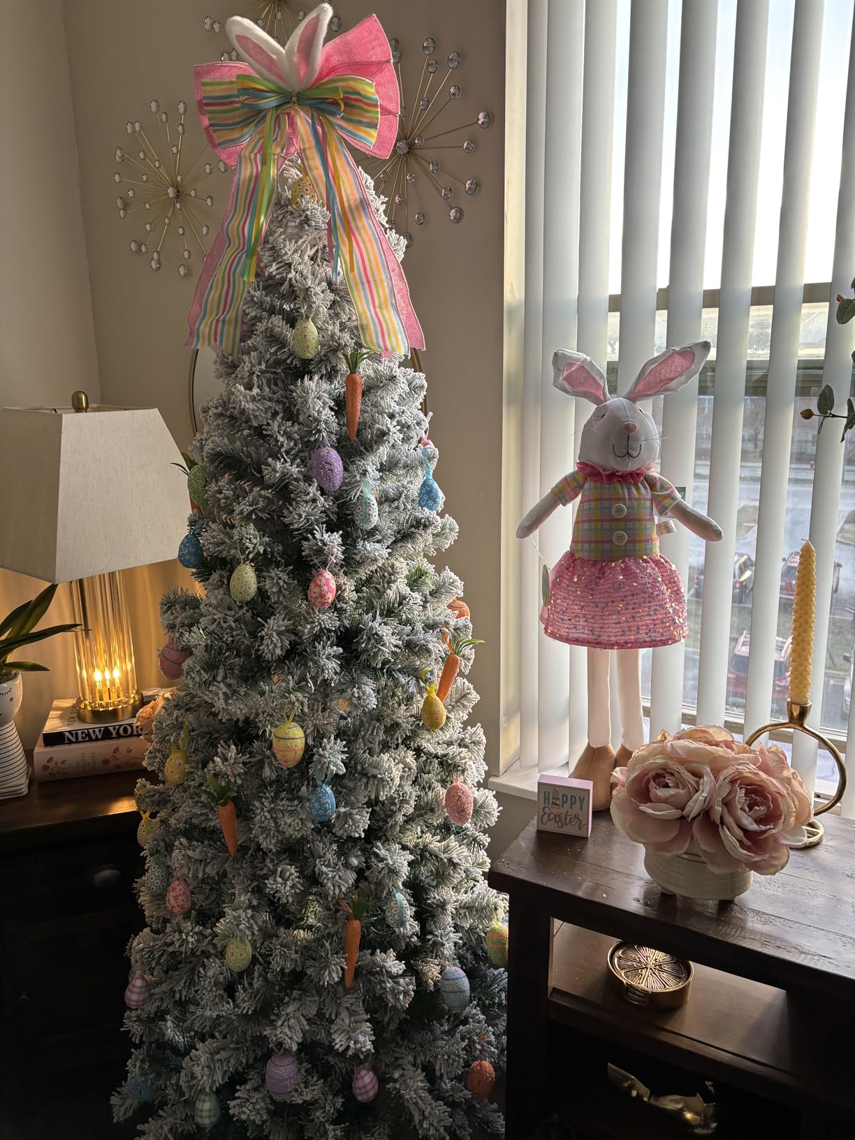 Christmas Tree Topper Bow with 30 LED Lights Decorations, 13