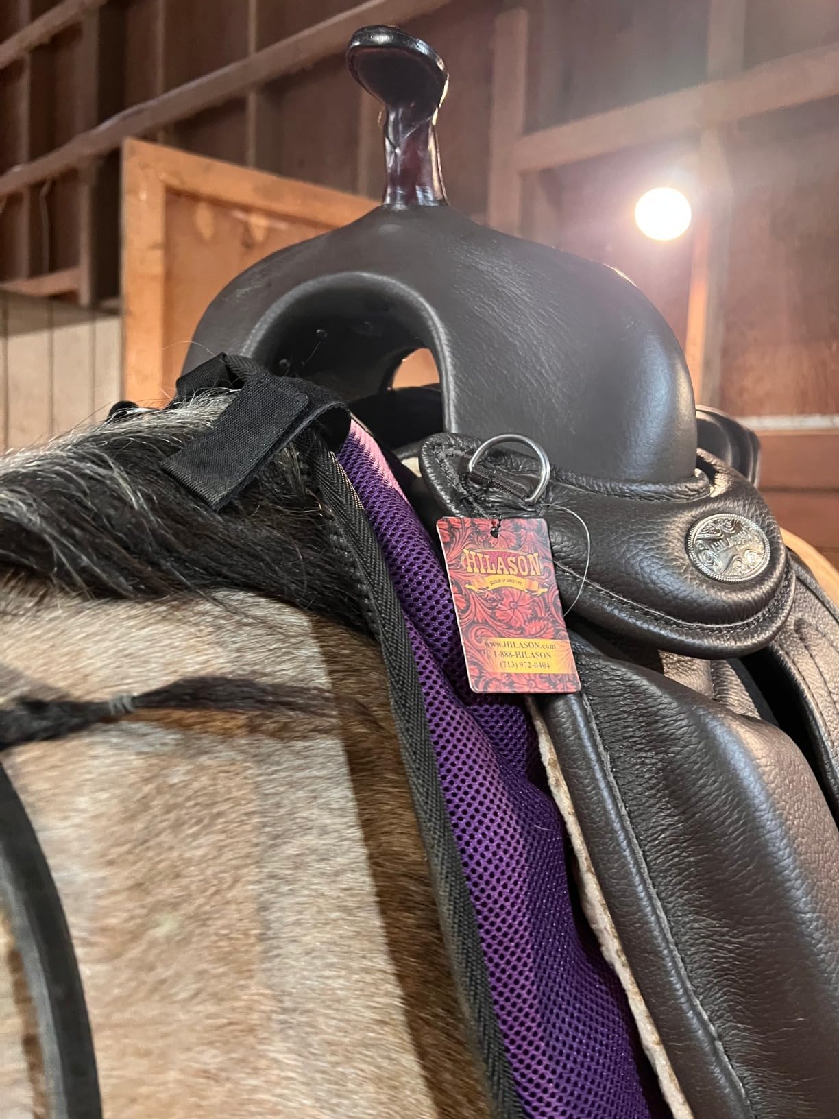HILASON Horse English Treeless Saddle Endurance Trail Pleasure Leather customer photo 2