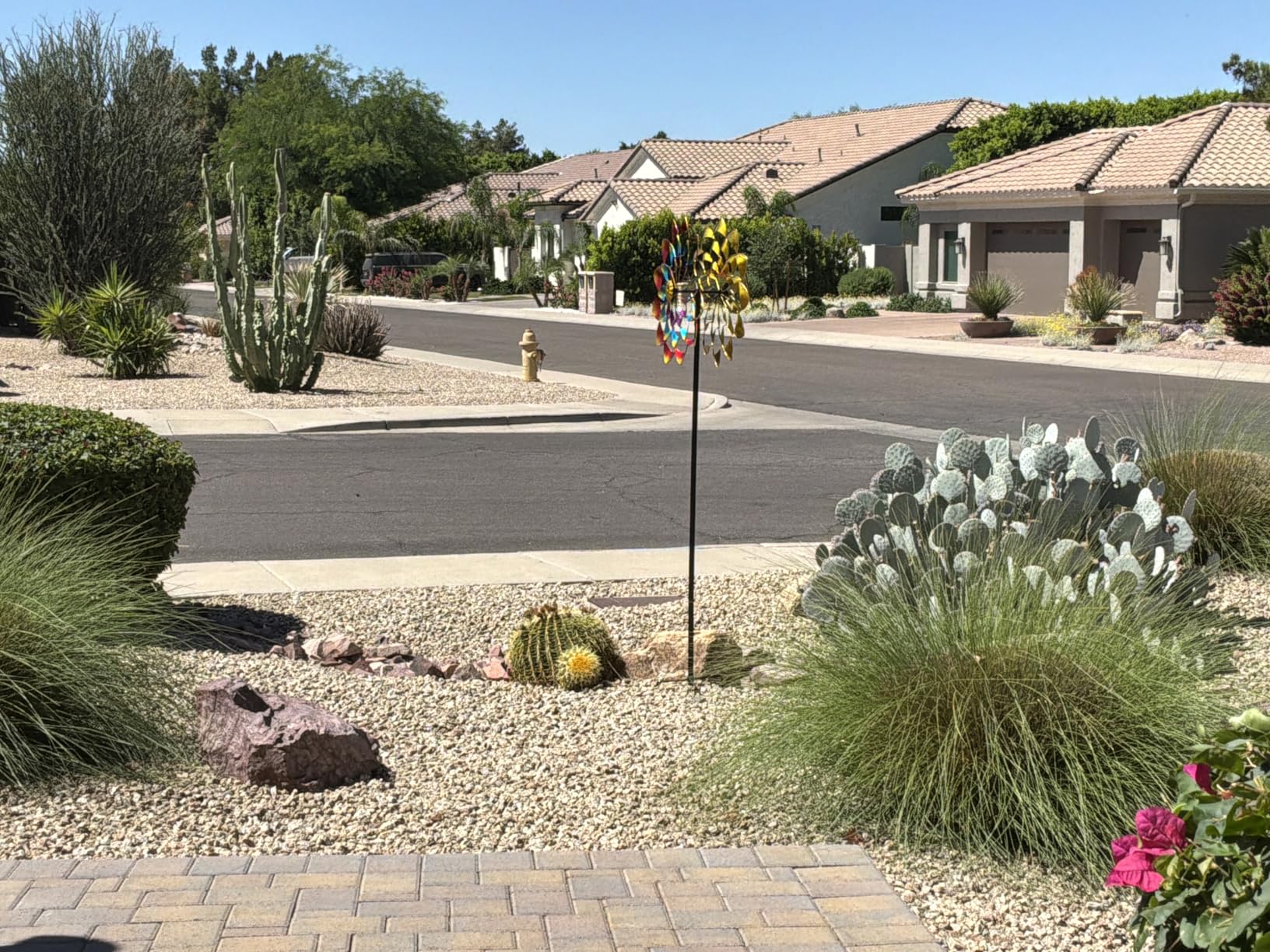 Pure Echo Large Wind Spinners Outdoor, Kinetic Metal Wind Spinners for Yard and Garden, Gift for Family or Friends (30'' W x 87'' H) customer photo 2