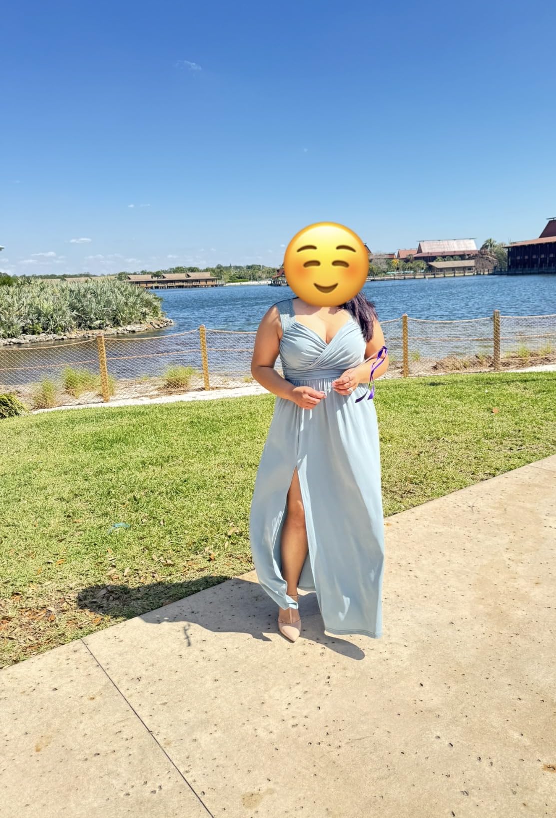 Womens 2026 Formal Dresses Wrap V-Neck Ruched Sexy Bridesmaid Wedding Guest Maxi Dresses customer photo 2