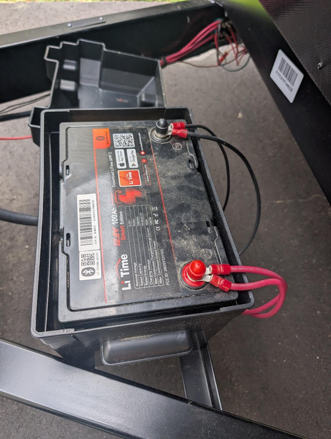 Litime 12V 100Ah Lithium Battery, Group 31 LiFePO4 Battery with 100A BMS, Up to 15000+ Deep Cycles for RV, Travel Trailers, Solar, Off-Grid and Home Backup customer photo 1