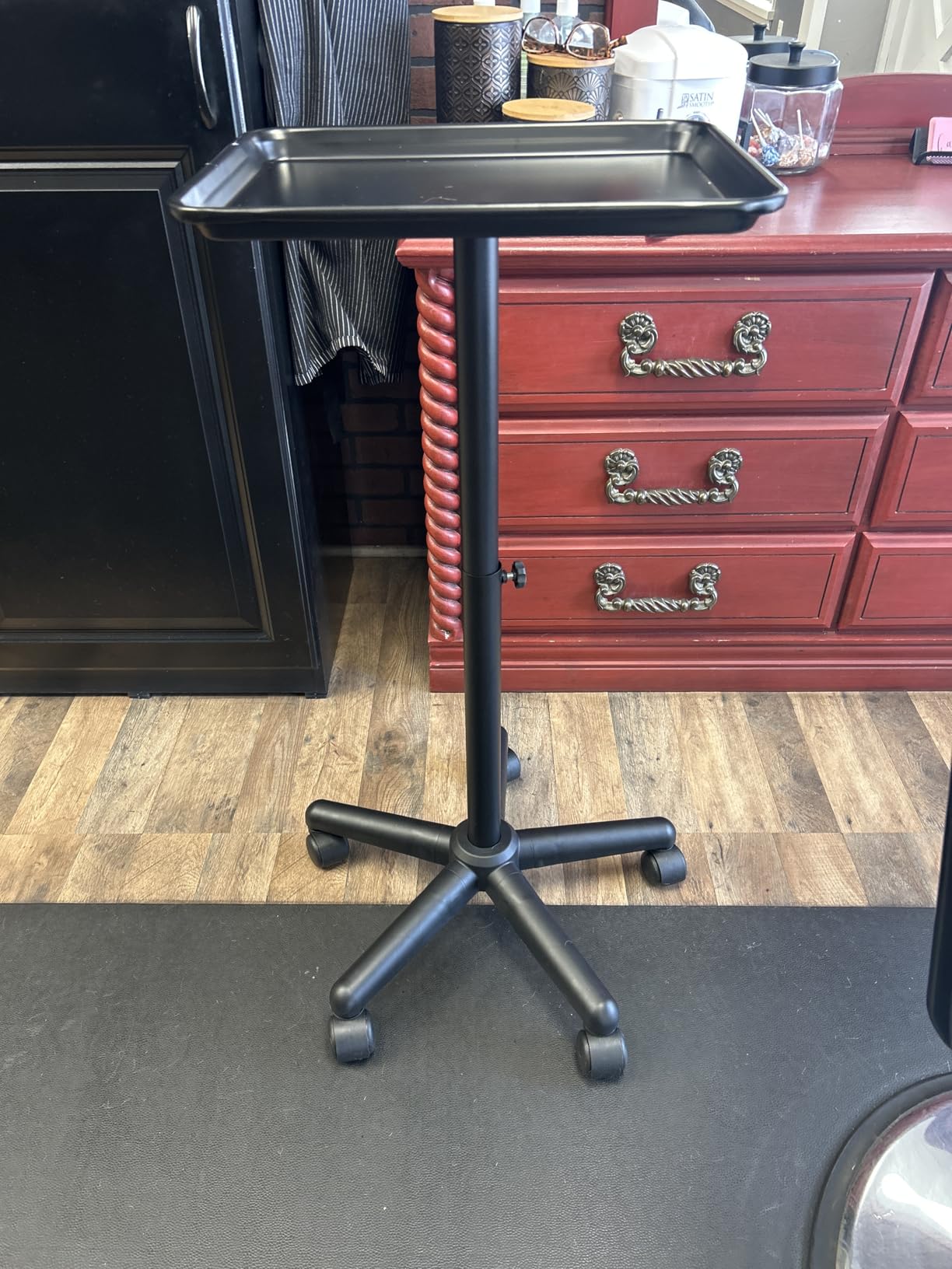 Salon Senor Salon Tray Cart, Instrument Tattoo Trolley Tray with Wheels, Height Adjustable Hair Color Storage Tray Cart customer photo 1