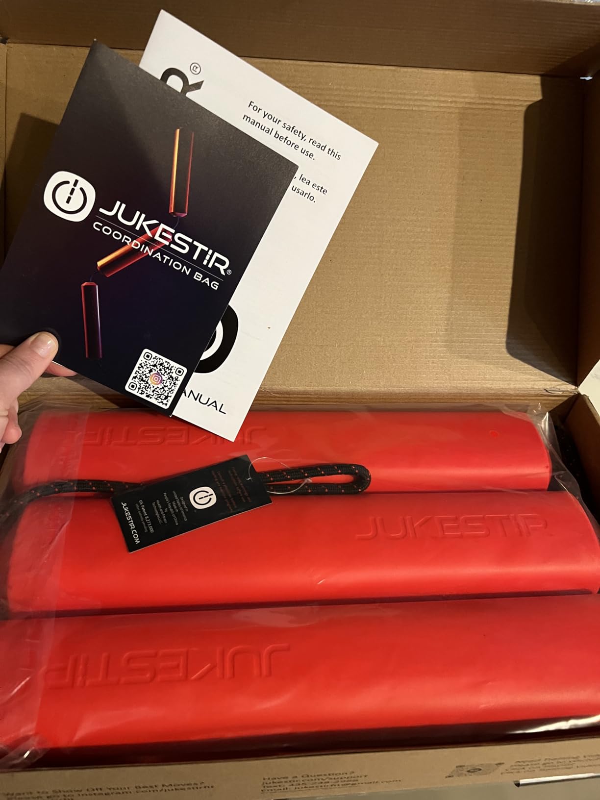 Jukestir Only Punching Bag with Dynamic Motion. Better Footwork Than Double End Bag, Speed Bag. More Agility Than Heavy Bag. Boxing MMA Equipment. Great Workout for Adult or Teen. Used by Pros. customer photo 2