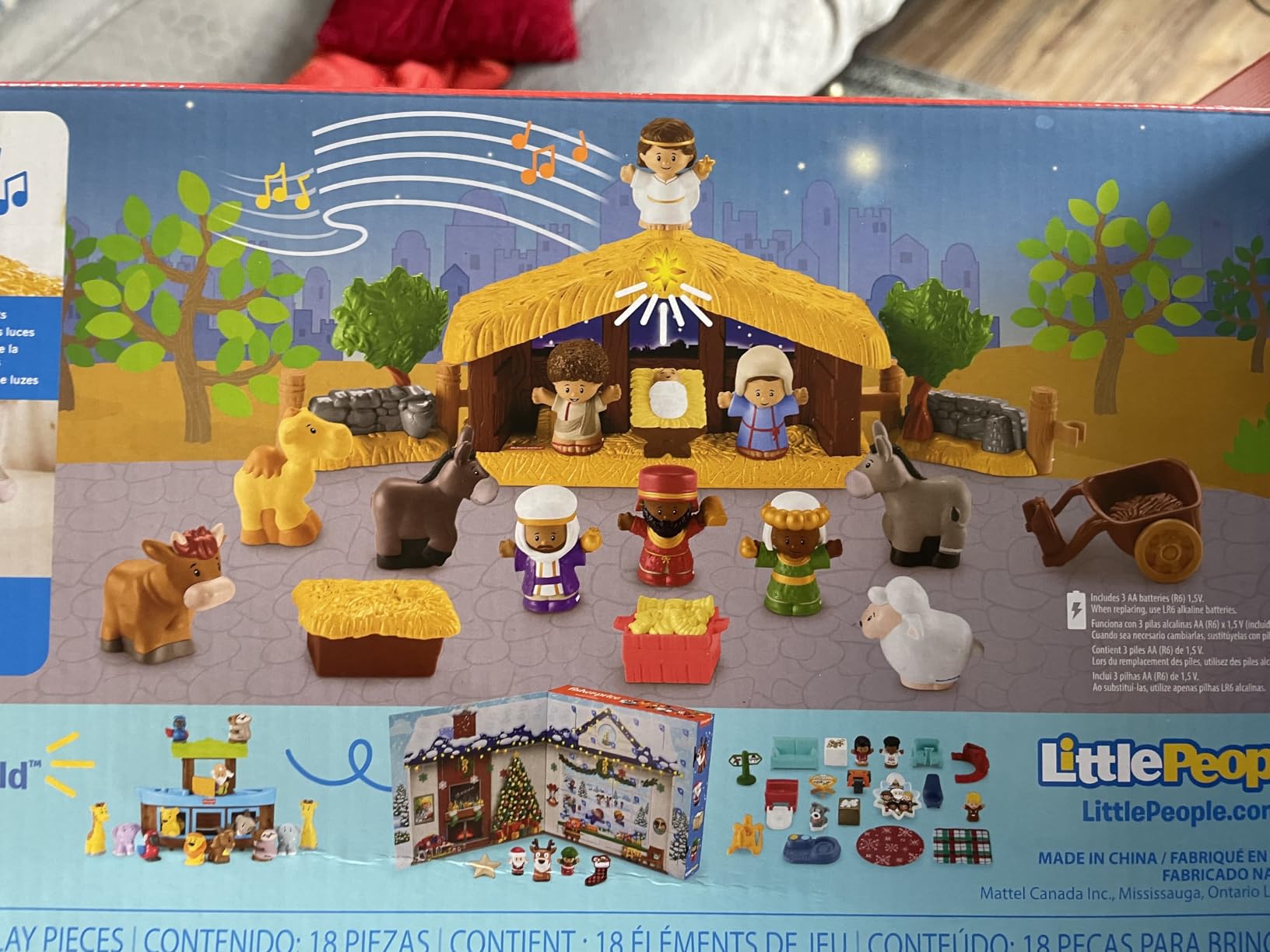Fisher-Price Little People Toddler Toy Nativity Set with Music Lights & 18 Pieces for Christmas Pretend Play Kids Ages 1+ Years customer photo 1