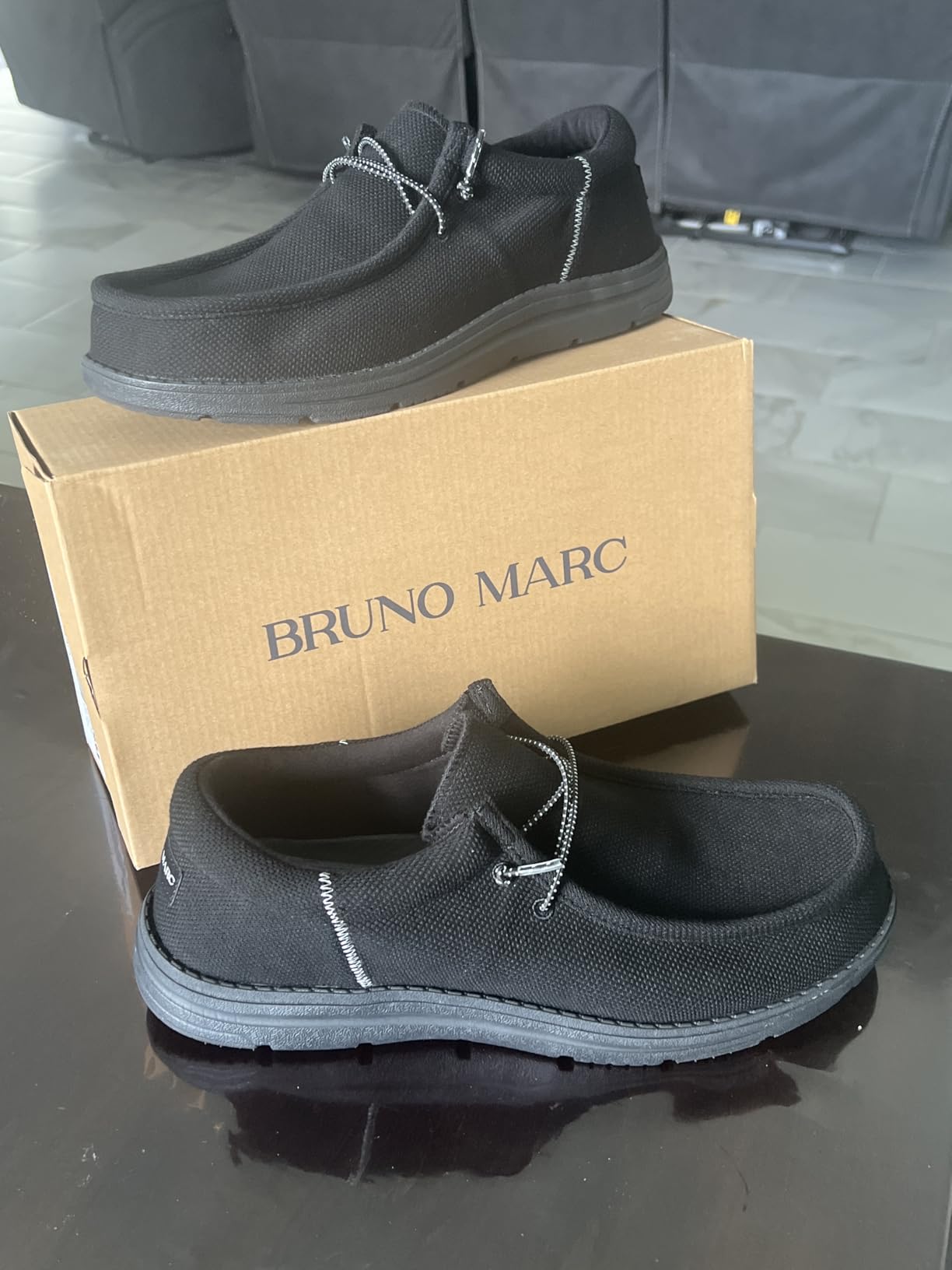 Bruno Marc Men's Arch Support Casual Slip-on Shoes Loafers for Men Non Slip Comfortable Boat Shoes customer photo 2