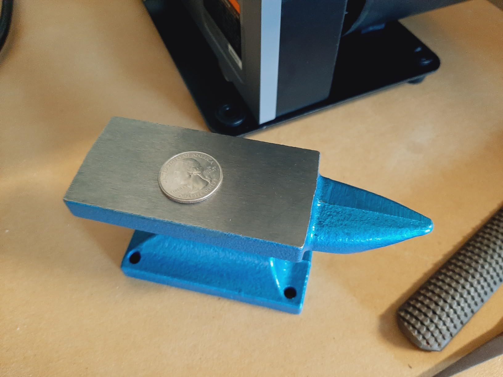 HimaPro Single Horn Anvil for Blacksmith Blue - Cast Iron Anvil- A Wonderful Tool for Jewelry Making and Metal Stamping (24 LBS) customer photo 1