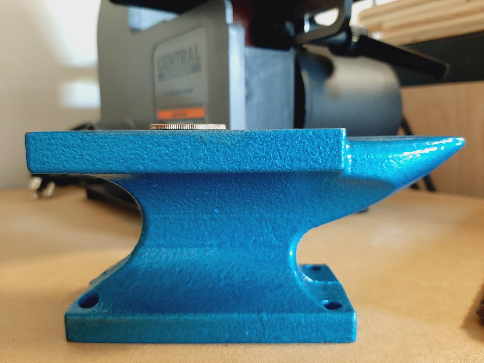 HimaPro Single Horn Anvil for Blacksmith Blue - Cast Iron Anvil- A Wonderful Tool for Jewelry Making and Metal Stamping (24 LBS) customer photo 2