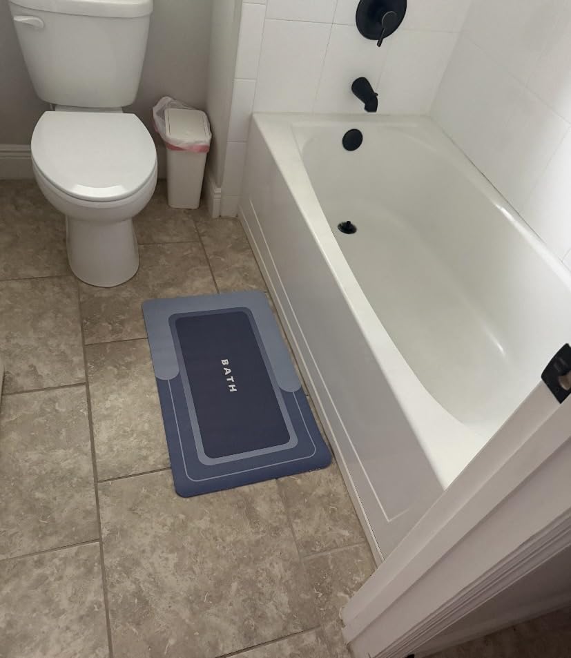 MontVoo-Bath Mat-Bathroom Mat Rug Non Slip Super Absorbent Stain Resistant Quick Dry Thin Bath Rug-Bath Mats for Bathroom Floor Bathtub Vanity-Bathmat Bath Rug Easy Care-17