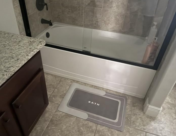 MontVoo-Bath Mat-Bathroom Mat Rug Non Slip Super Absorbent Stain Resistant Quick Dry Thin Bath Rug-Bath Mats for Bathroom Floor Bathtub Vanity-Bathmat Bath Rug Easy Care-17