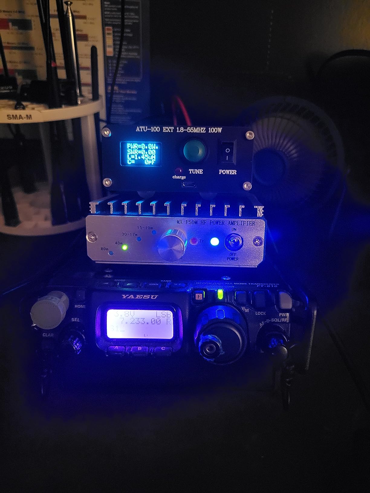 Automatic Tuner ATU-100 Mini Automatic Tuner for Ham Radio 1.8-55MHz with 0.96in OLED Display Aluminum Alloy Housing Matching Unit customer photo 1