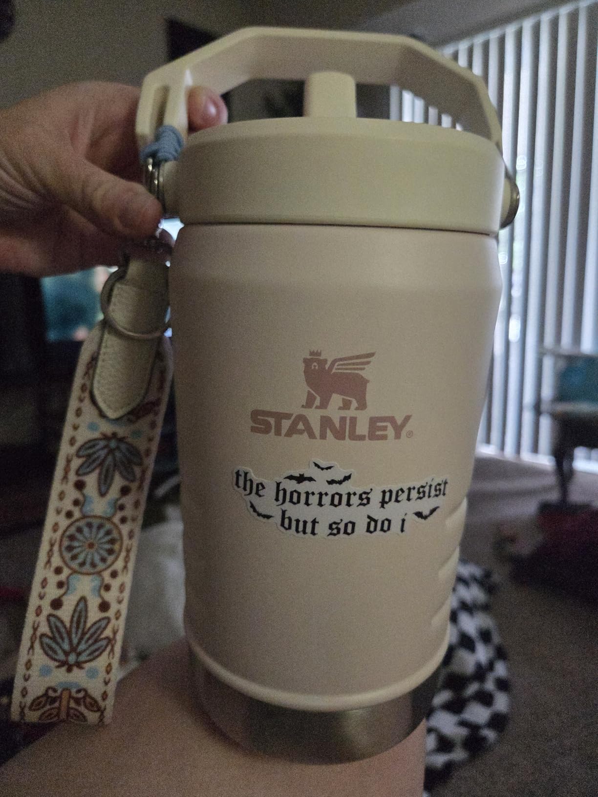 Stanley IceFlow Flip Straw Jug with Handle 64 oz | Twist On Lid and Flip Up Straw | Leak Resistant for Travel and Sports | Insulated Stainless Steel | BPA-Free | Rose Quartz customer photo 1