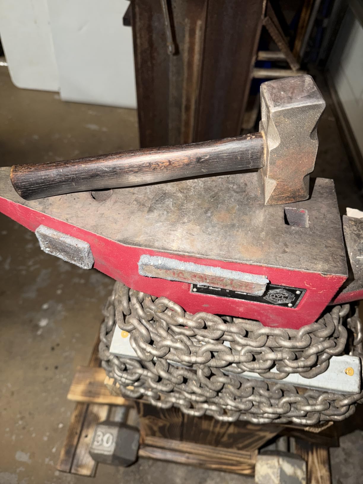 Blacksmith 2.2LB Handmade Square Forge Hammer for Farrier, Knife Maker, Blacksmith Forging Tool customer photo 2